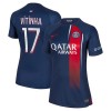 Original Fußballtrikot Paris Saint-Germain 2023-24 Vitinha 17 Heimtrikot Für Damen